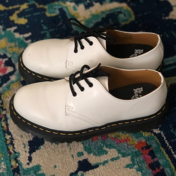 Dr. Martens Shoes - White Platform Doc Martens